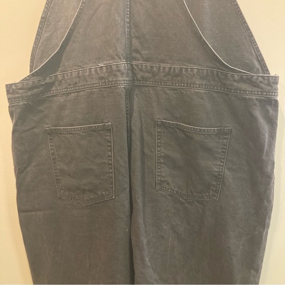 ASOS Sz 20 Adjustable Straps Several Pockets Denim  Overalls in Black - Picture 12 of 15